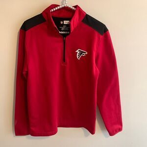 Atlanta falcons 1/4 zip pullover size small